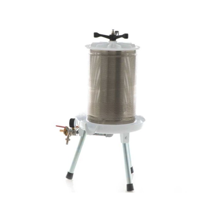 Enotecnica Pillan Misurina hydraulinen hedelmäpuristin, 20 l, ruostumaton teräs