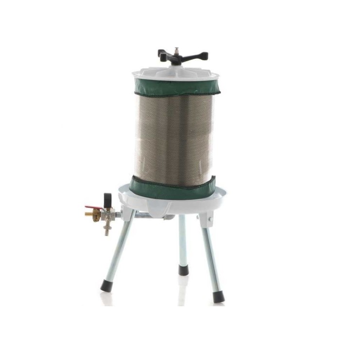 Enotecnica Pillan Misurina hydraulinen hedelmäpuristin, 20 l, ruostumaton teräs