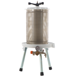 Enotecnica Pillan Carezza hydraulinen hedelmäpuristin 40 l ruostumaton teräskori