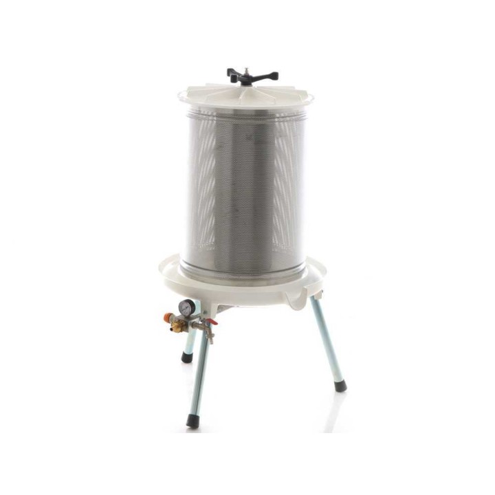 Enotecnica Pillan Garda hydraulinen idropressa hedelmille, 80 l, ruostumaton teräshäkki