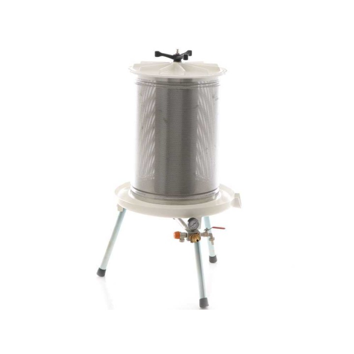 Enotecnica Pillan Garda hydraulinen idropressa hedelmille, 80 l, ruostumaton teräshäkki