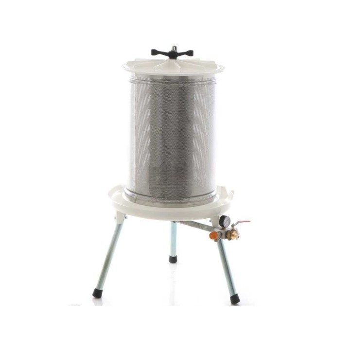 Enotecnica Pillan Garda hydraulinen idropressa hedelmille, 80 l, ruostumaton teräshäkki