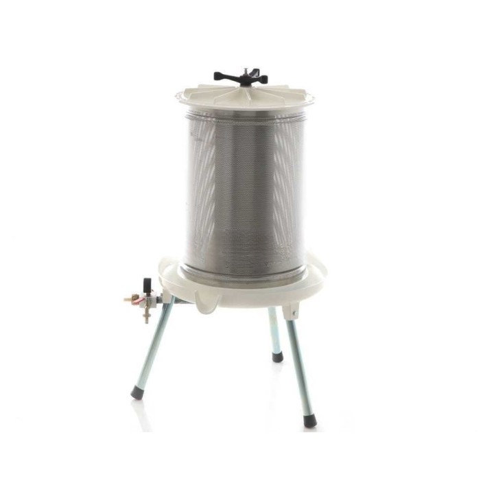 Enotecnica Pillan Garda hydraulinen idropressa hedelmille, 80 l, ruostumaton teräshäkki