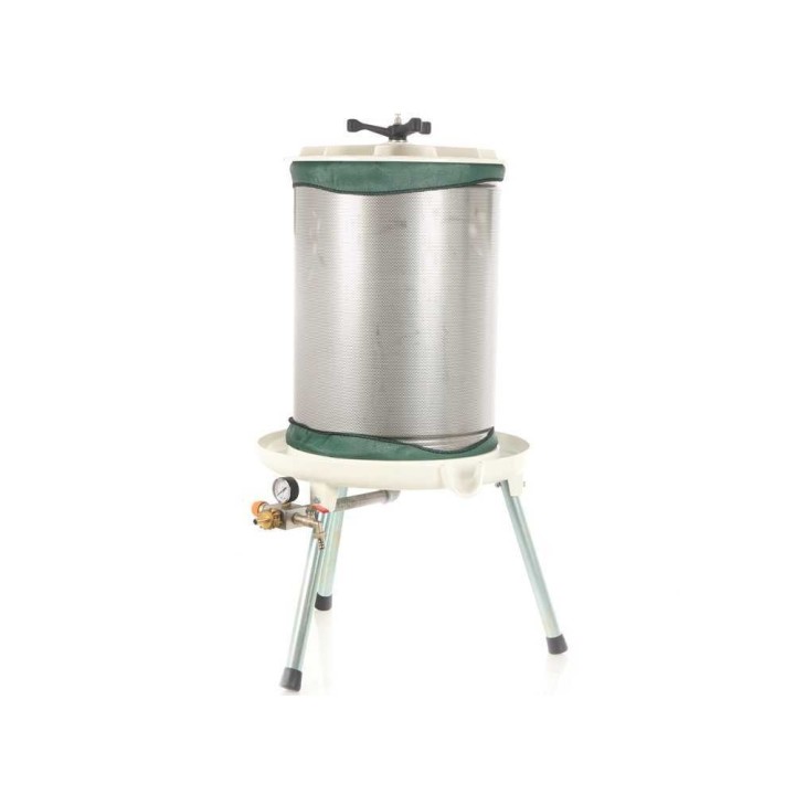 Enotecnica Pillan Garda hydraulinen idropressa hedelmille, 80 l, ruostumaton teräshäkki