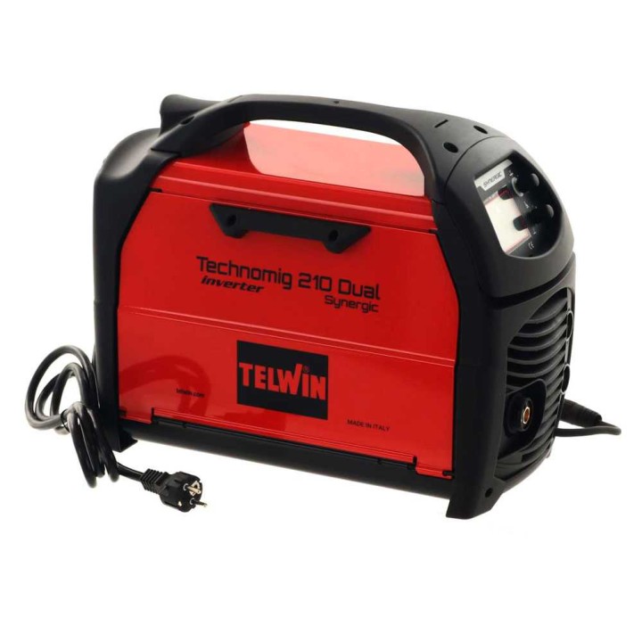 Telwin Technomig 210 Dual Synergic moniprosessihitsauslaite, 20–200 A, LCD-näyttö