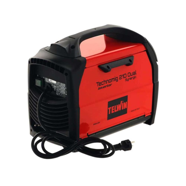 Telwin Technomig 210 Dual Synergic moniprosessihitsauslaite, 20–200 A, LCD-näyttö