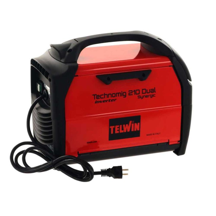 Telwin Technomig 210 Dual Synergic moniprosessihitsauslaite, 20–200 A, LCD-näyttö