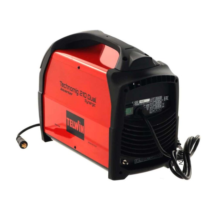 Telwin Technomig 210 Dual Synergic moniprosessihitsauslaite, 20–200 A, LCD-näyttö