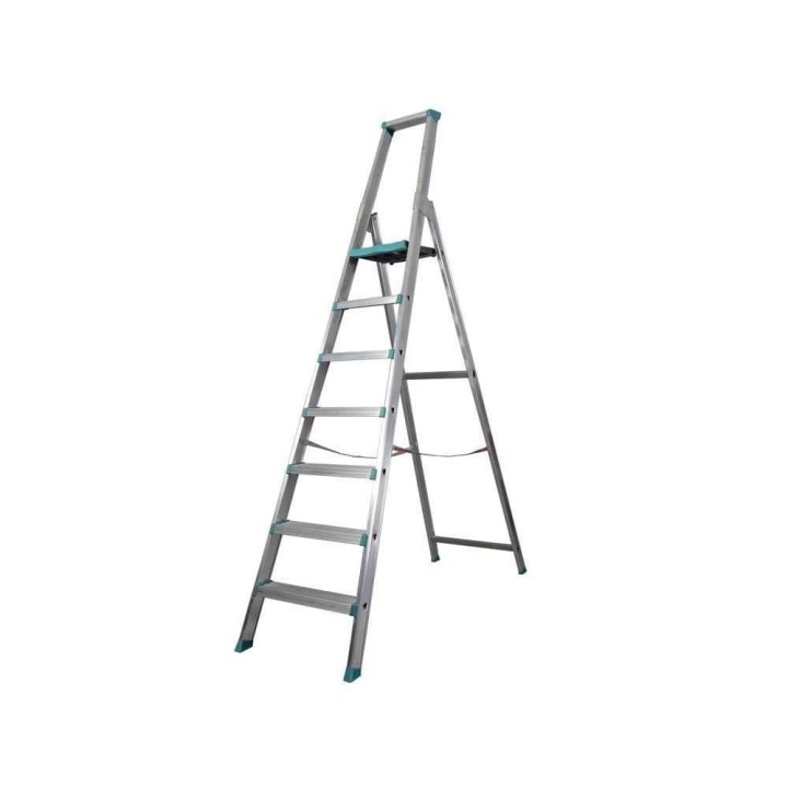 Sicos Maxima 040.017 alumiinitikas työskentelytasolla, 7 askelmaa, 150 kg, EN 131