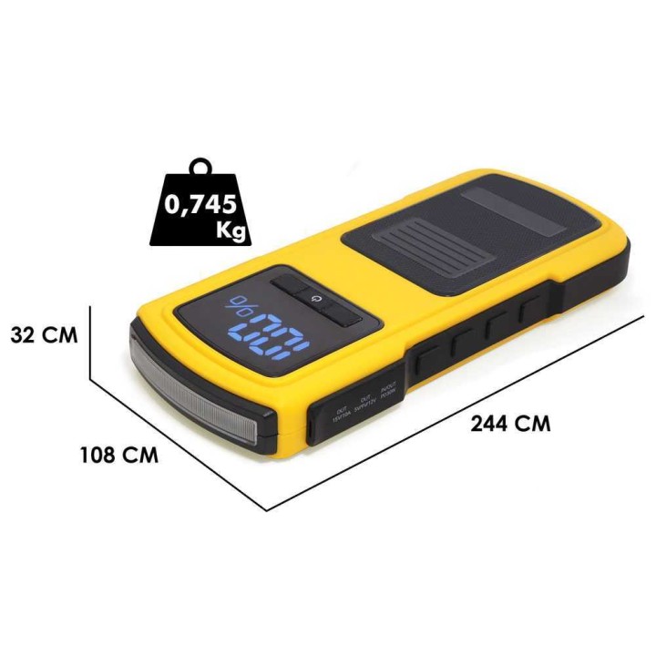 Intec i-Starter 3.6 hätäkäynnistin ja varavirtalähde, 12 V, 16 000 mAh