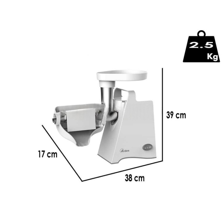 Ardes Passito monitoiminen tomaattimylly ja lihamylly, 300 W, 230 V