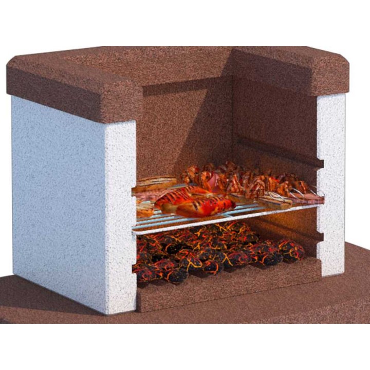 Linea VZ Toscana muurattu puu- ja hiiligrilli, 45 × 33 cm, 180 kg