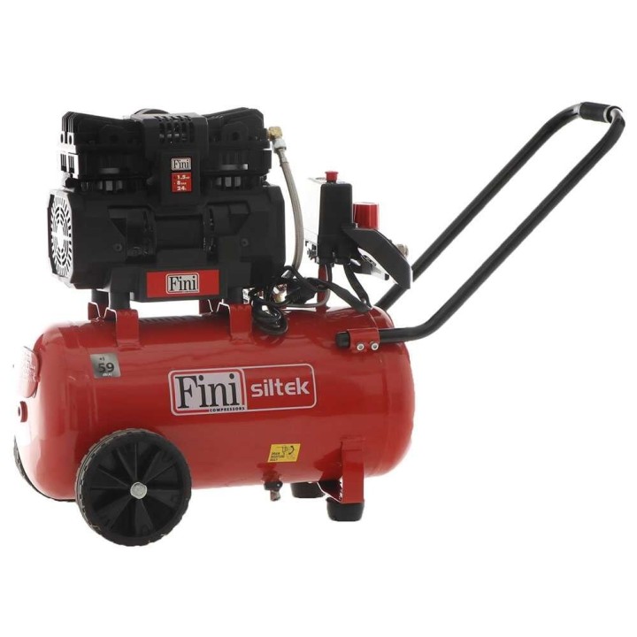 Fini Siltek TB 24 öljytön sähkökompressori, 1,5 HP, 24 l, 8 bar