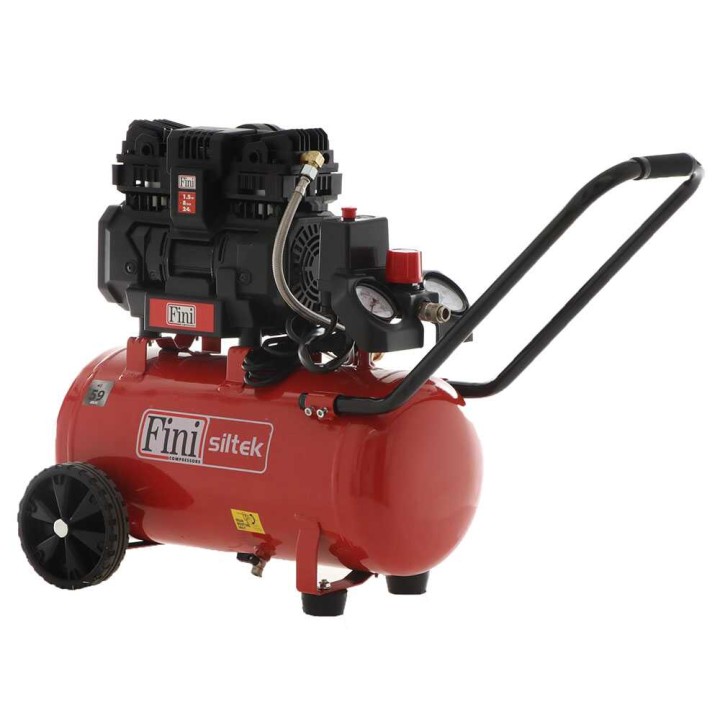 Fini Siltek TB 24 öljytön sähkökompressori, 1,5 HP, 24 l, 8 bar