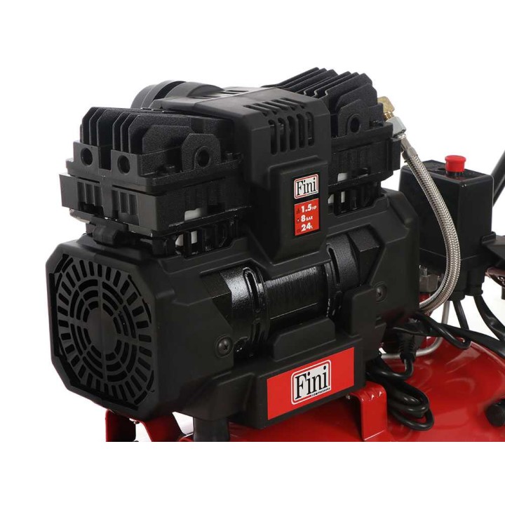 Fini Siltek TB 24 öljytön sähkökompressori, 1,5 HP, 24 l, 8 bar