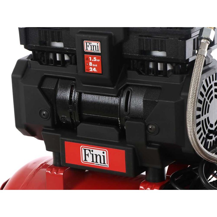 Fini Siltek TB 24 öljytön sähkökompressori, 1,5 HP, 24 l, 8 bar