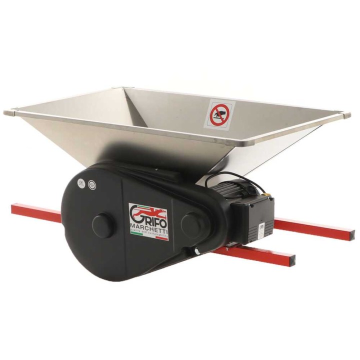 PIGMO INOX sähkökäyttöinen hedelmänmurskain, 1 HP, 230 V, ruostumaton teräs