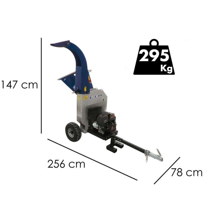 BullMach ZEUS 180 LE biotritur, Loncin G420FD 420 cm³, sähkökäynnistys