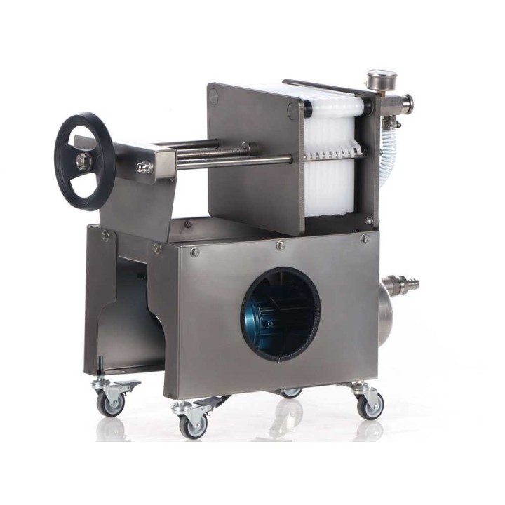 Grifo Professional Inox 10 levysuodatin viinille, 10 levyä, 0,5 HP, ruostumaton teräs
