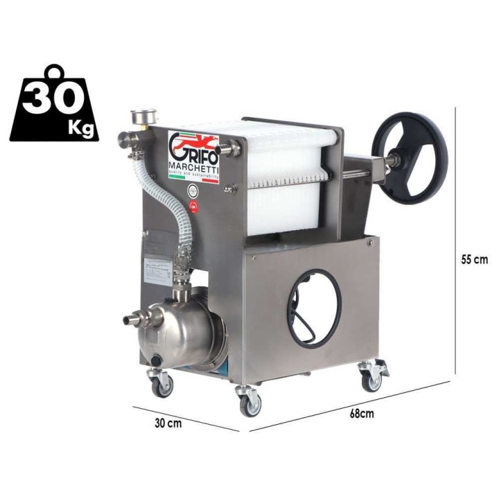 Grifo Professional Inox 20 levysuodatin, 20 × 20 cm, 0,5 HP