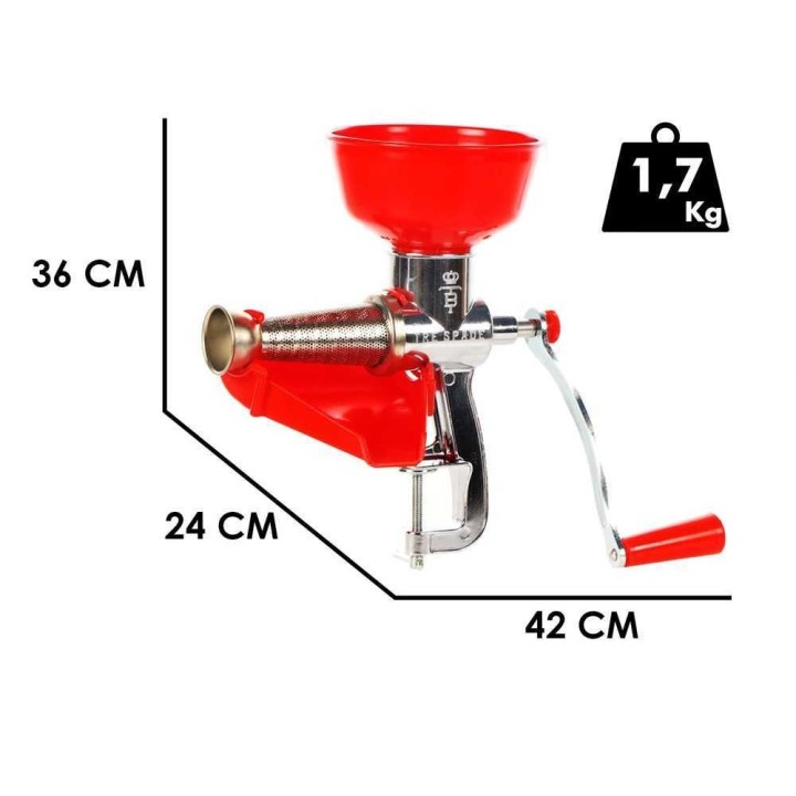 Tre Spade BT manuaalinen tomaattimylly N:o 2, alumiini, 1,7 kg