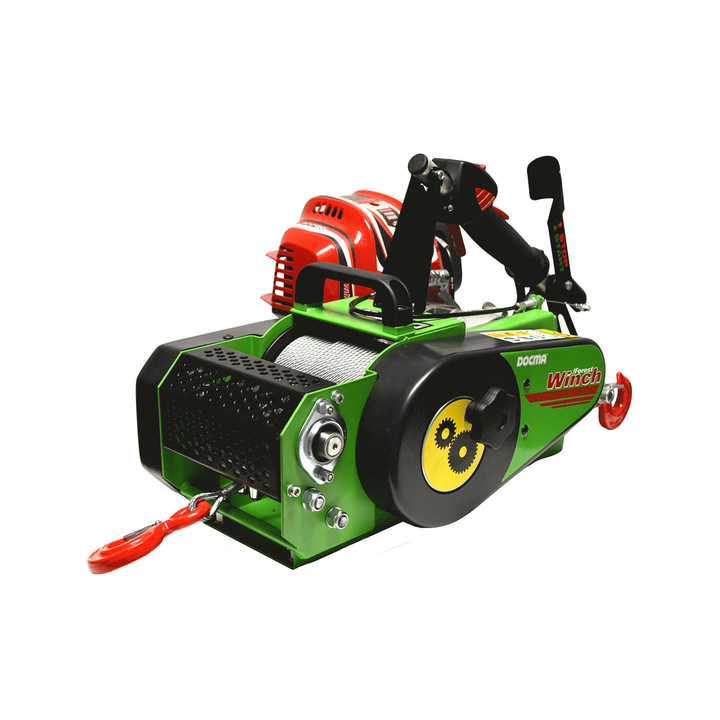 Docma VF150 auto 4 GX50 metsävinssi Honda GX50 80 m vaijeri 1 210 kg