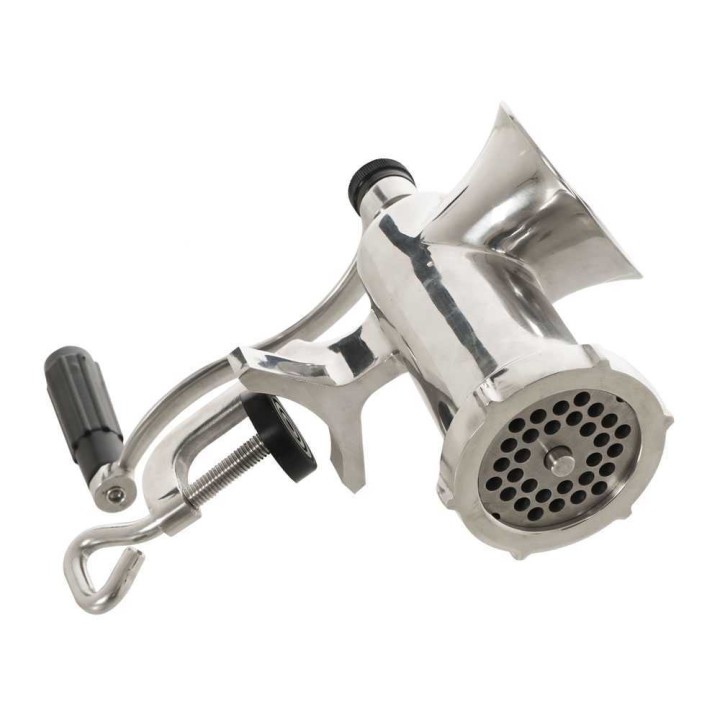 Tre Spade TC-8 Inox manuaalinen lihamylly, ruostumaton teräs, nro 8