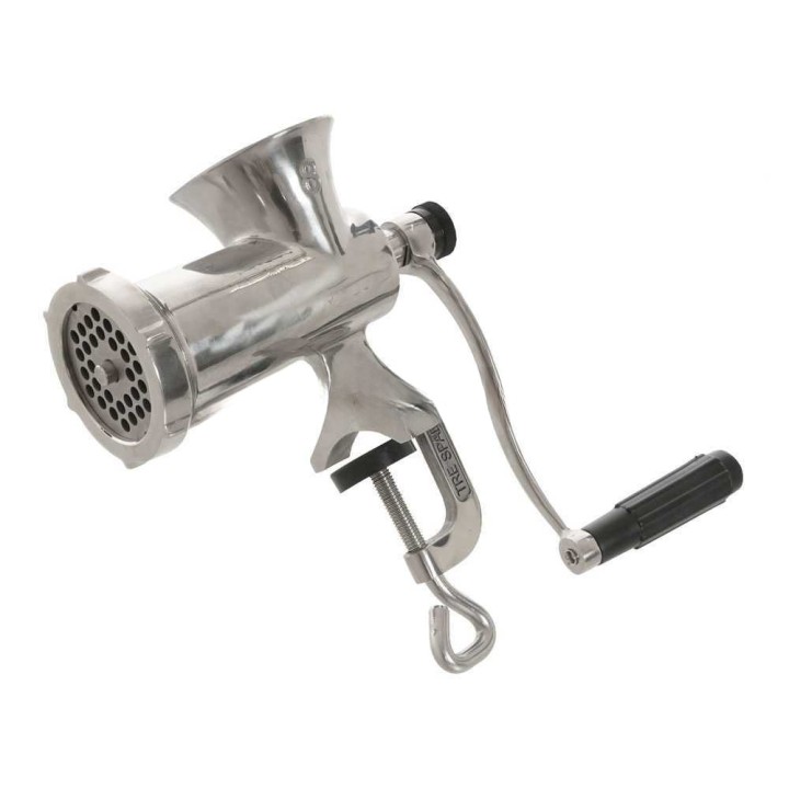 Tre Spade TC-8 Inox manuaalinen lihamylly, ruostumaton teräs, nro 8