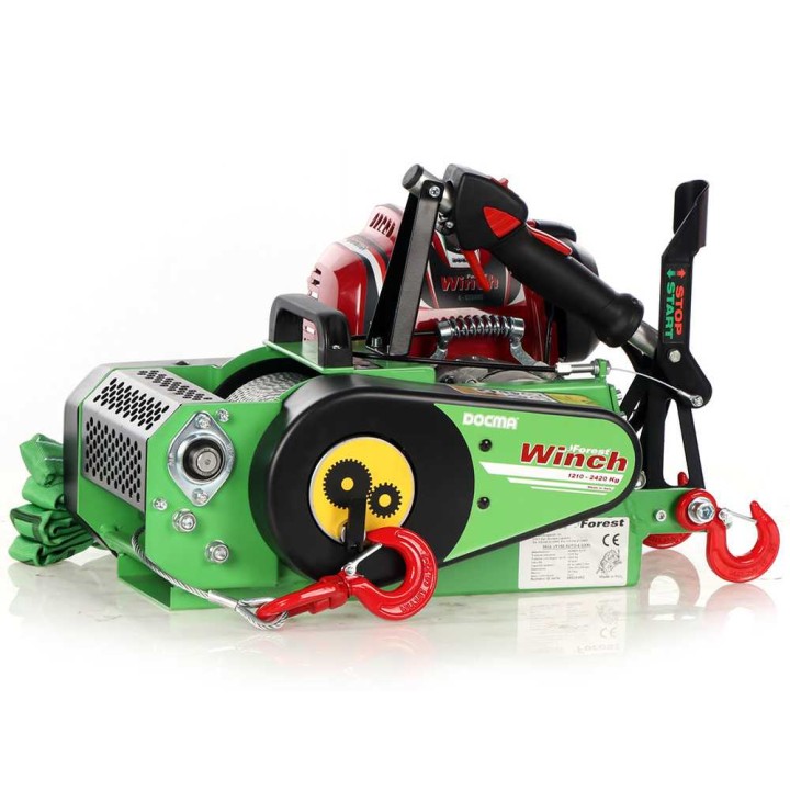 Docma VF150 auto-4 GX50 -metsävinssi, Honda 1,9 HP, vaijeri 60 m / 6 mm