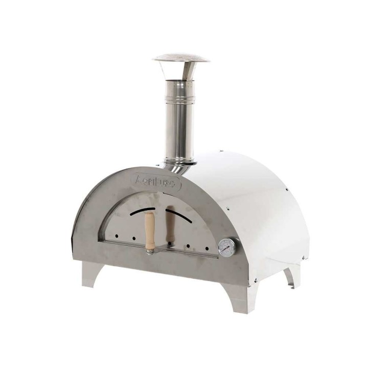 Quattro Stagioni INOX puu-uuni pizzalle, 60 × 40 cm, 1 pizza