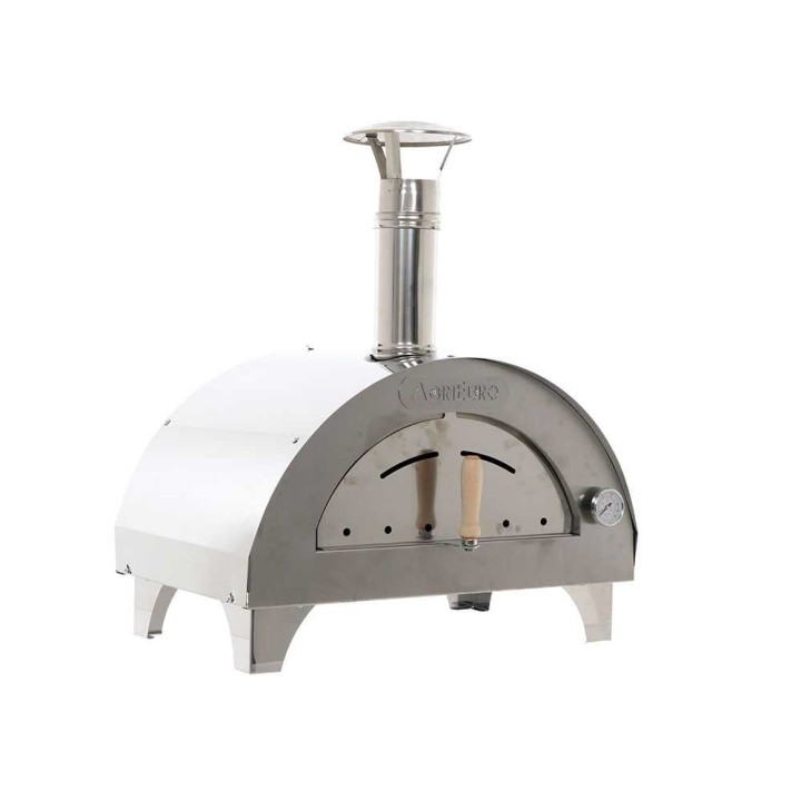 Quattro Stagioni INOX puu-uuni pizzalle, 60 × 40 cm, 1 pizza