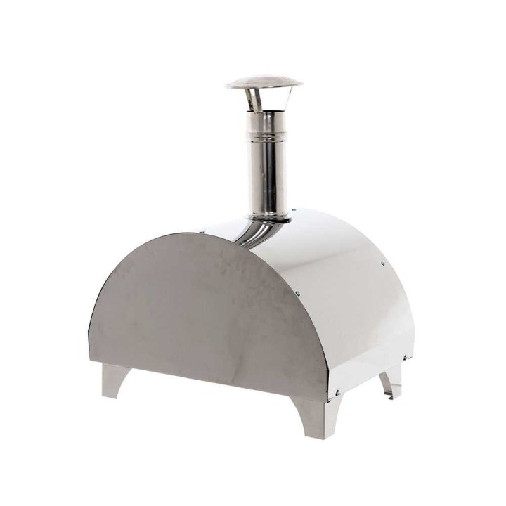 Quattro Stagioni INOX puu-uuni pizzalle, 60 × 40 cm, 1 pizza