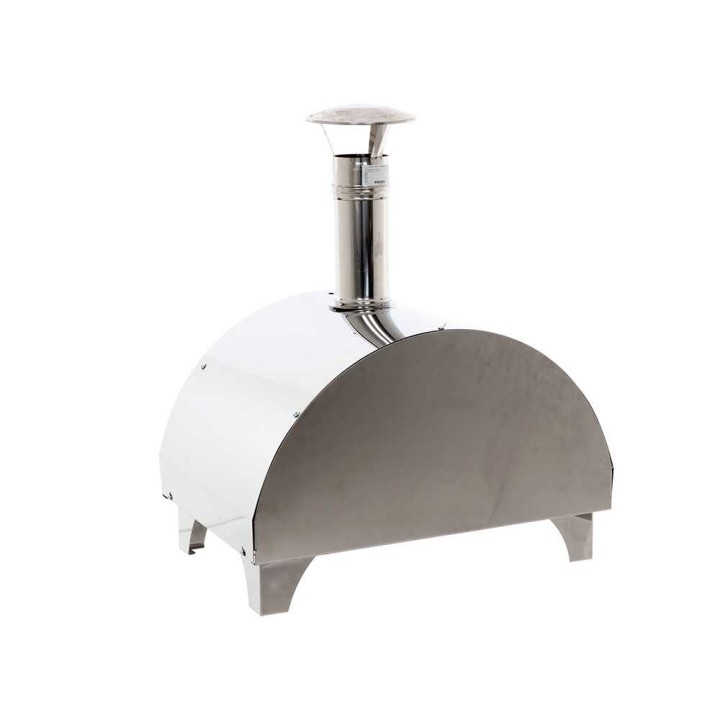 Quattro Stagioni INOX puu-uuni pizzalle, 60 × 40 cm, 1 pizza