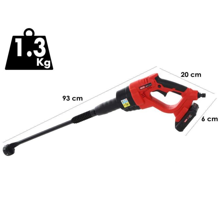 Valex M-LI18 akkukäyttöinen painepesupistooli, 18 V, 2 Ah