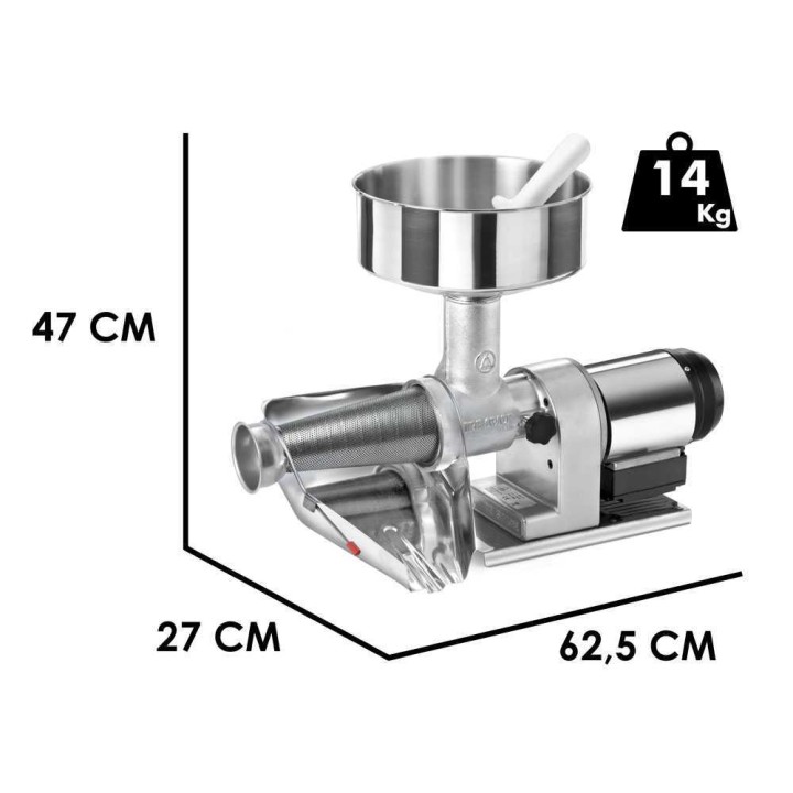 Tre Spade BIG-2P Elegant sähköinen tomaattimylly, 480 W