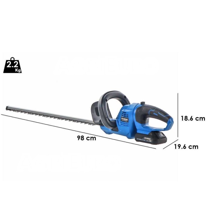 Hyundai LCGS777-1 akkupensasleikkuri, 20 V, 51 cm, 2 Ah