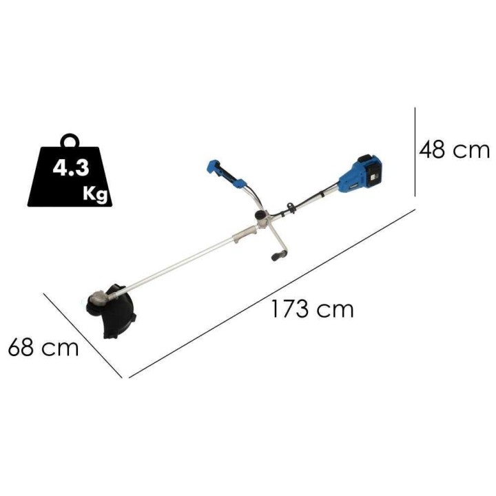 Hyundai LCGT777-5 akkukäyttöinen raivaussaha, 40 V, 2 × 2 Ah, 700 W