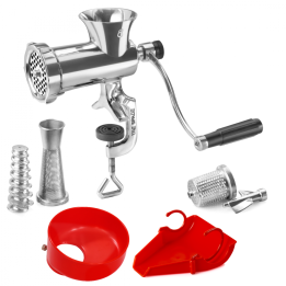 Tre Spade TC 8 3 USI INOX manuaalinen lihamylly ruostumaton teräs 3 in 1