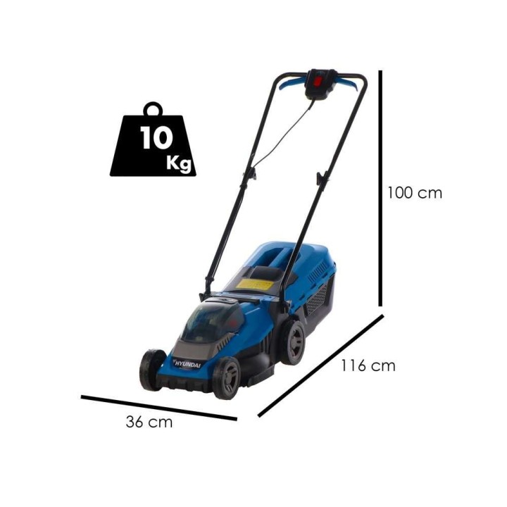 Hyundai ZE33-D40 akkuruohonleikkuri, 40 V, 33 cm, silppuava toiminto
