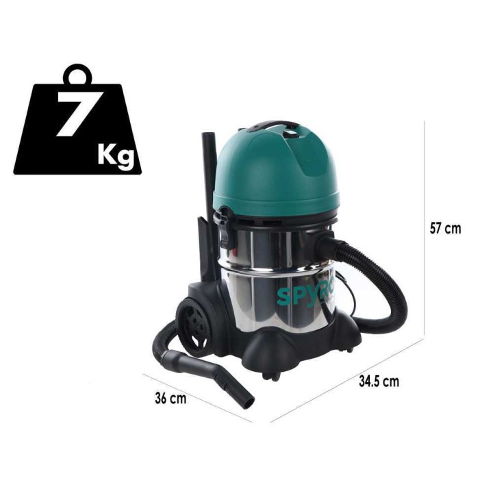 Spyro Wet & Dry 20 INOX märkä- ja kuivaimuri, 20 l, 1 200 W, 230 V