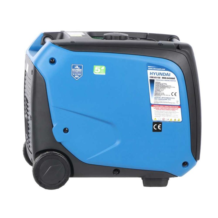 Hyundai H4500iE invertterigeneraattori, 4 kW, 230 V, trolley-malli