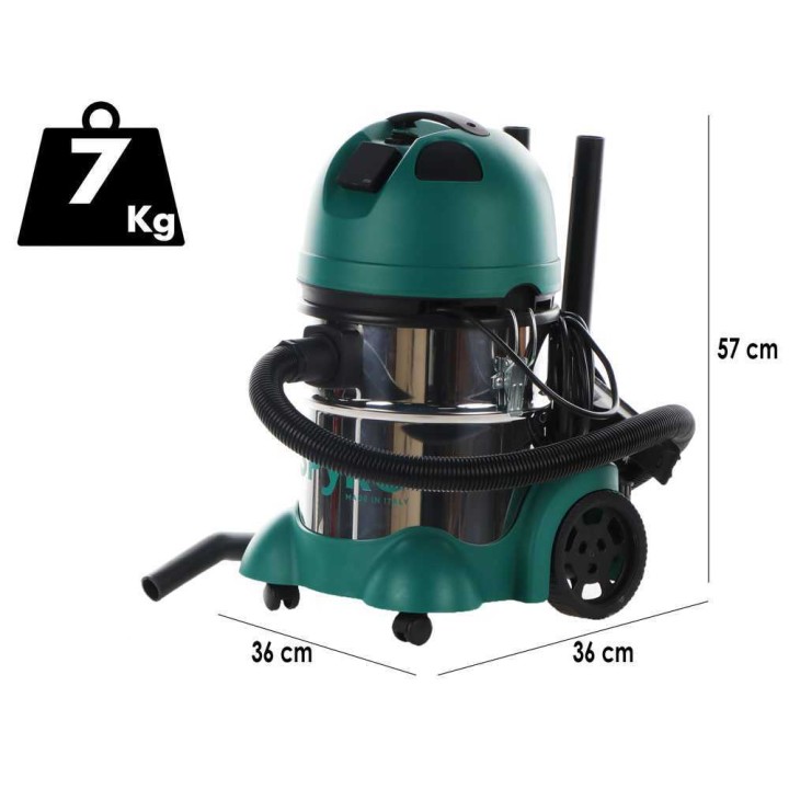 Spyro Wet & Dry 20 INOX Plus märkä- ja kuivaimuri, 20 l, 1 200 W, 230 V