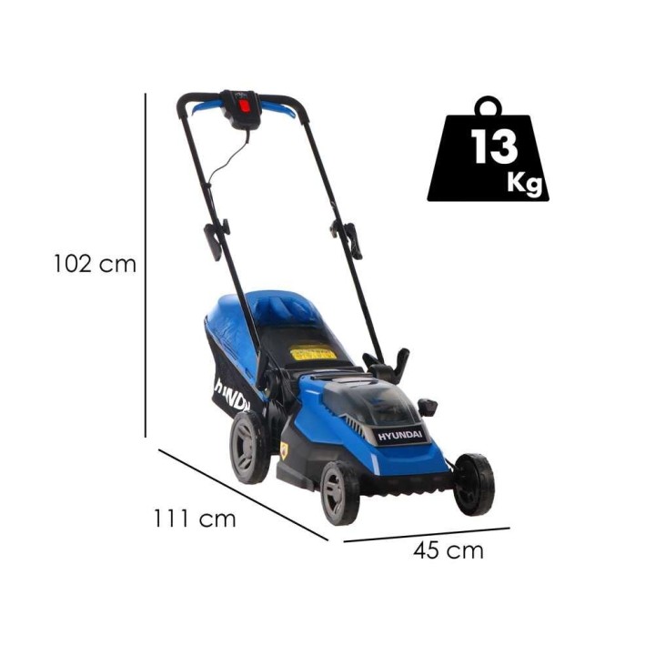 Hyundai ZE38-D40 akkuruohonleikkuri, 38 cm, 2 × 20 V / 4 Ah