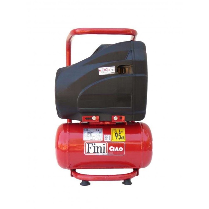 Fini Ciao 6 öljytön kannettava kompressori, 1,5 HP, 6 l, 8 bar
