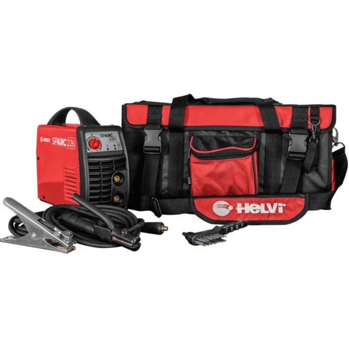 Helvi Sparc 186 MMA-invertterihitsauslaite, 10–160 A, 230 V, kantolaukku