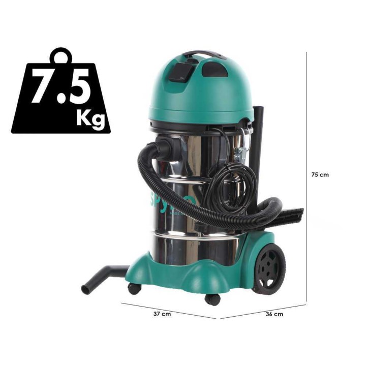 Spyro Wet & Dry 30 INOX Plus märkä- ja kuivaimuri, 30 l, 1 200 W, 230 V