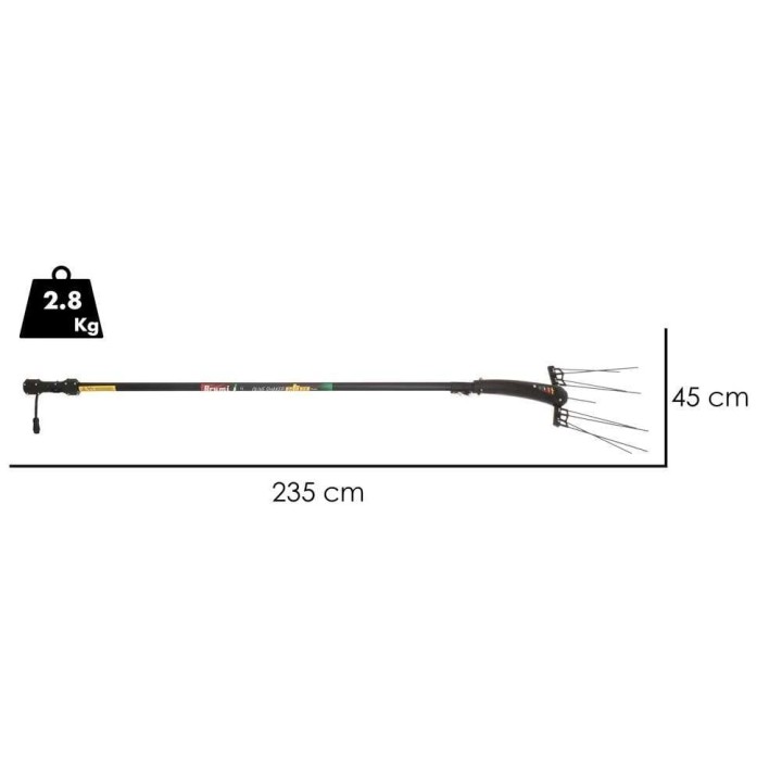 Brumi Etna 12V oliivinkorjuukone, teleskooppivarsi 235–320 cm, 370 W
