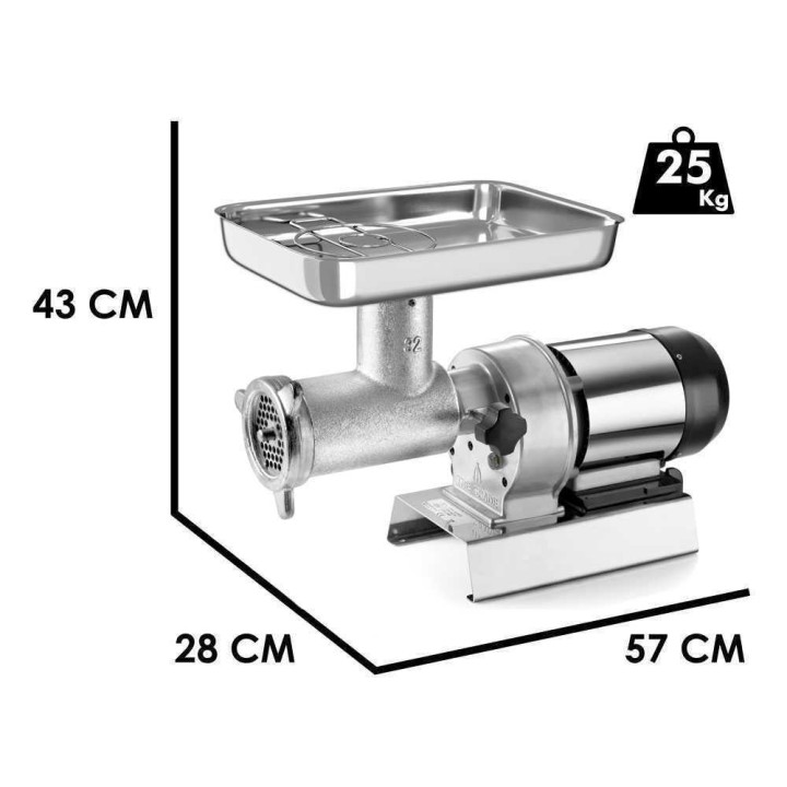 Tre Spade TC-32 Elegant sähköinen lihamylly, 1 100 W, 320 kg/h, nro 32