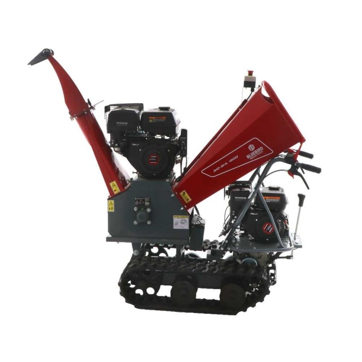 Blue Bird 310-SHL 1200 telaketjuvetoinen biotrituraja, Loncin G420F, 15 HP