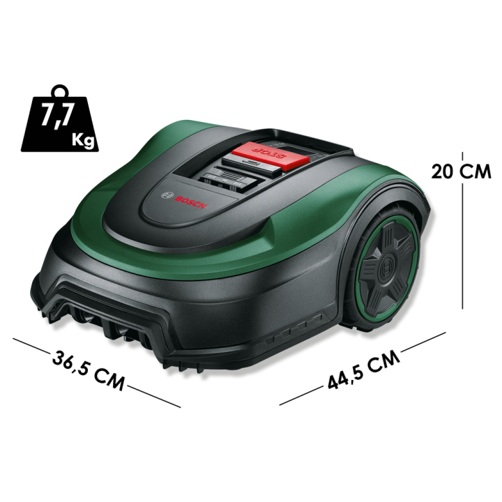 Bosch Indego S+ 500 robottiruohonleikkuri, 18 V, 500 m², 19 cm